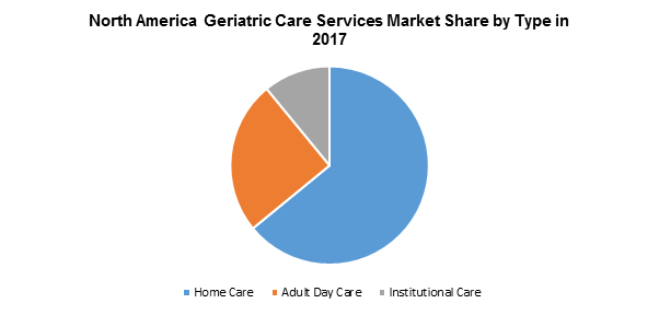 North America Geriatric Care Services Market Share by Type in 2017